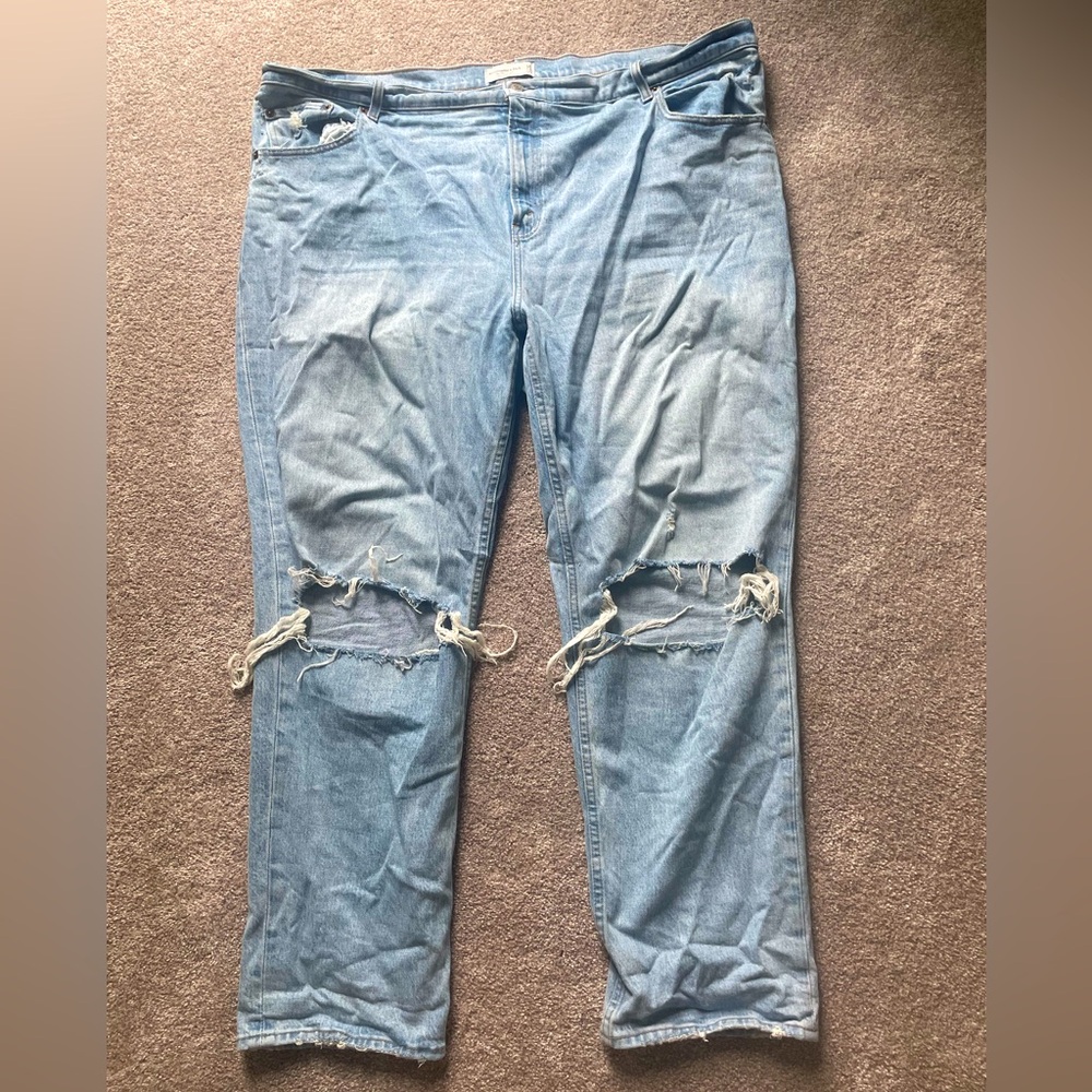 abercrombie and fitch 90s straight ultra high rise jeans
